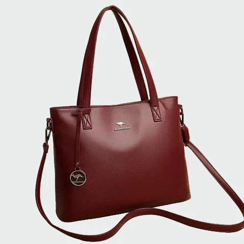 Bolso Tote Elegante Burdeos